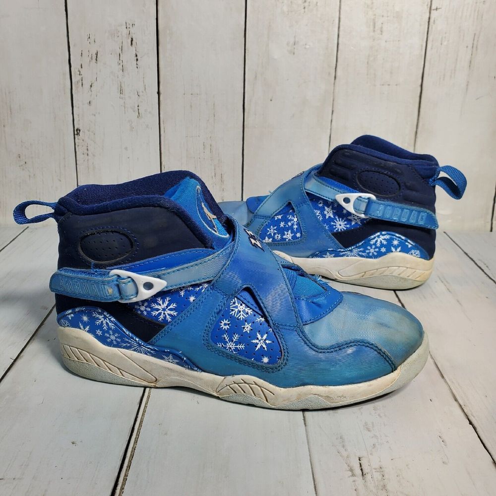 Jordan Retro VIII 8 Kids Sneakers Youth Size 1.5Y Shoes Snow Blizzard 305369-400